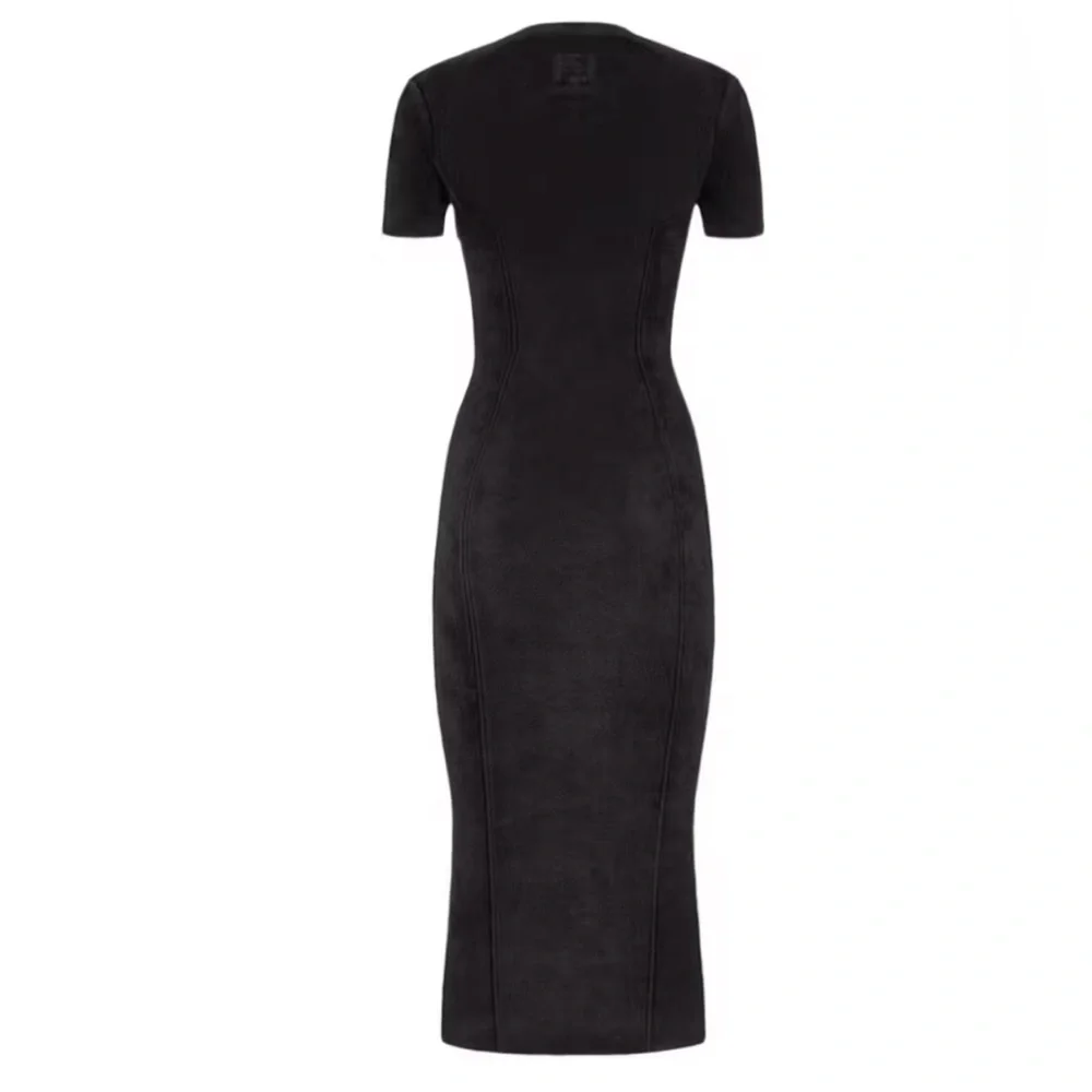 Fendi x Skims Black Velvet Dress - Picture 2 of 16